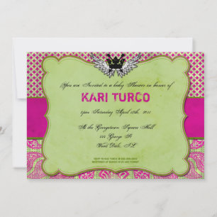 Baby Shower Invitation Whimsically Urban & Hip!