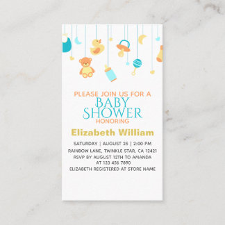 Baby Shower Invitation with Elegant Decorations 🎀