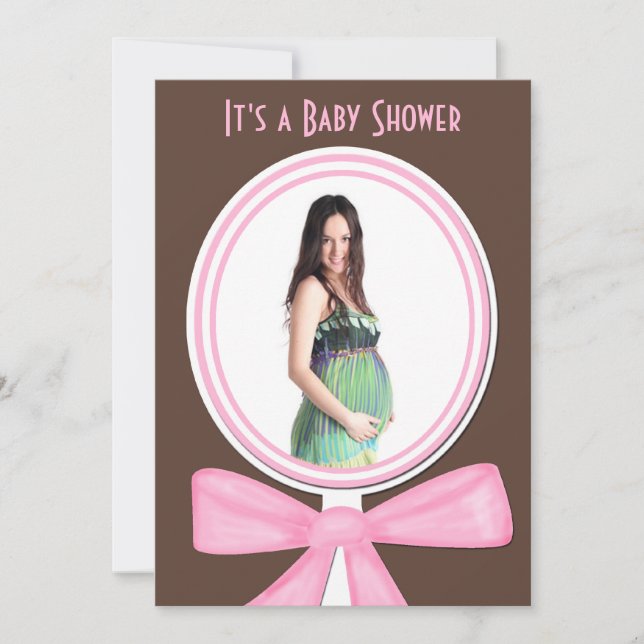 Baby Shower Invitation with Photo or Picture (Front)