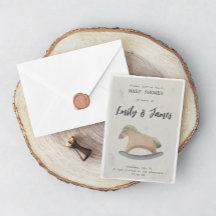 Baby Shower Invitation with Rocking Horse
