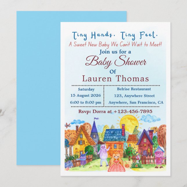 Baby Shower Invitations (Front/Back)