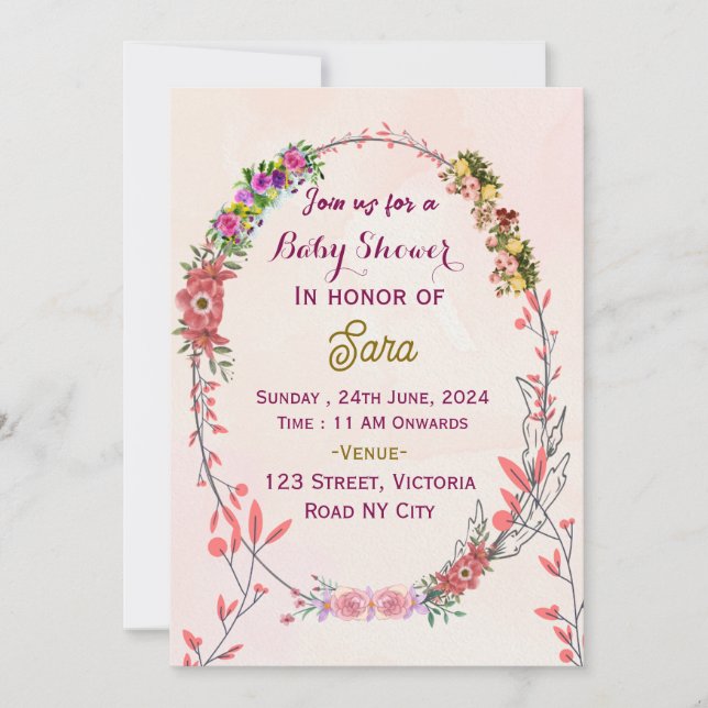 Baby Shower Invitations  (Front)