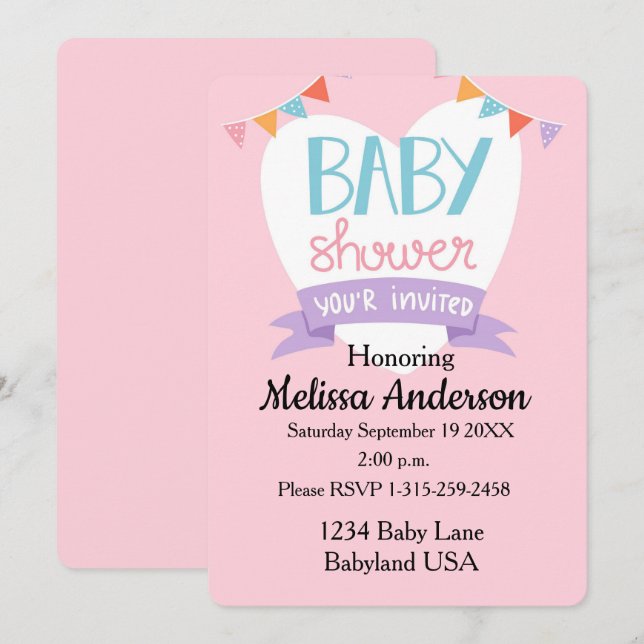Baby Shower Invite (Front/Back)