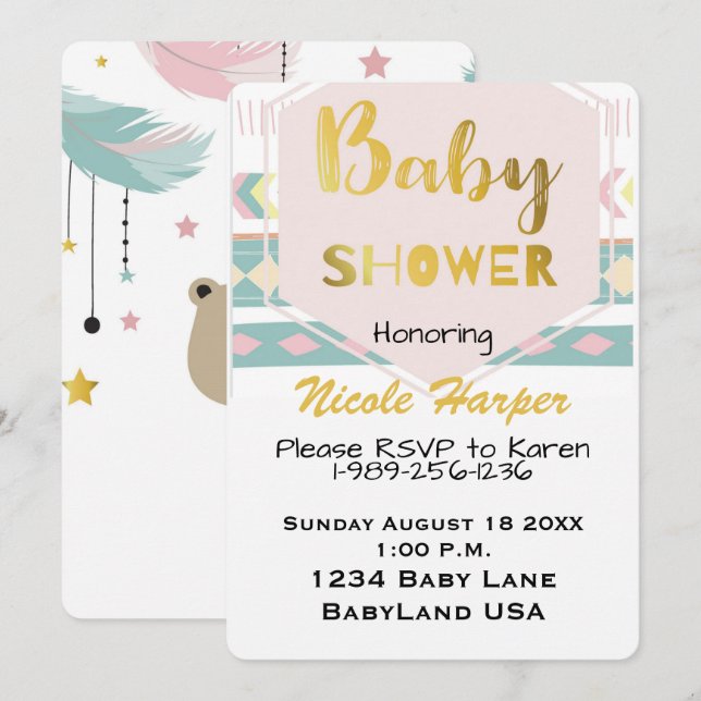 Baby Shower Invite (Front/Back)