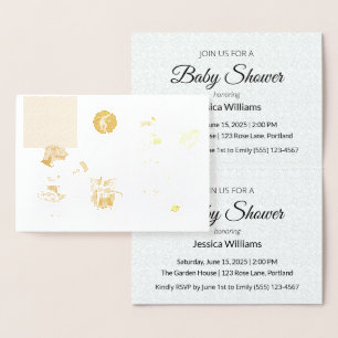 Baby Shower Invite Elegant Minimalist Luxury