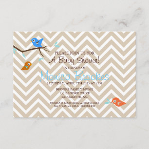 Baby Shower Invite Little Birdie chevgrboy