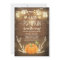 Baby Shower invite Little Pumpkin Fall wood rustic