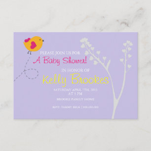 Baby Shower Invite Love's Bird lv