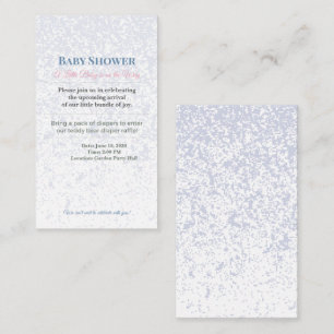 Baby Shower Invite Teddy Bear Diaper Raffle