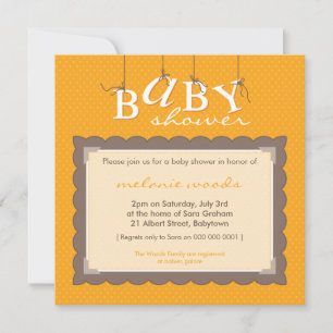 BABY SHOWER INVITES :: baby letters 1SQ