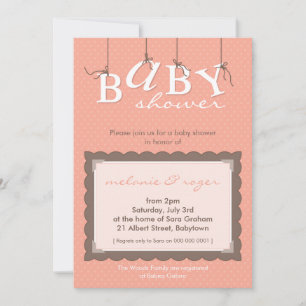 BABY SHOWER INVITES :: baby letters 5P