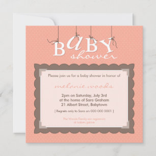 BABY SHOWER INVITES :: baby letters 5SQ
