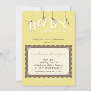 BABY SHOWER INVITES :: baby letters 7P