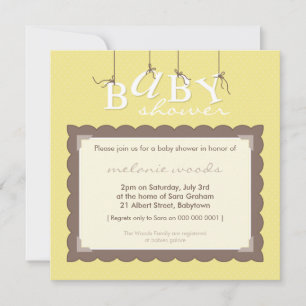 BABY SHOWER INVITES :: baby letters 7SQ