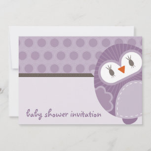 BABY SHOWER INVITES :: dancing owl 1L