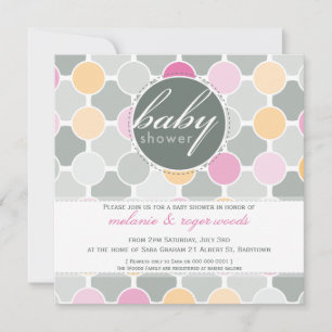 BABY SHOWER INVITES :: fizzy spots 3SQ