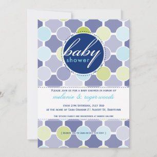 BABY SHOWER INVITES :: fizzy spots 6P