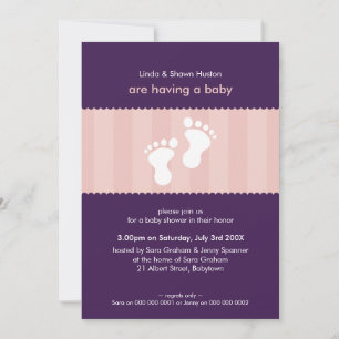 BABY SHOWER INVITES :: happy feet 16P