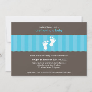 BABY SHOWER INVITES :: happy feet 4L