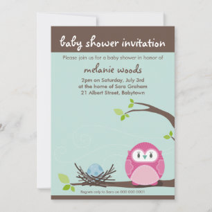 BABY SHOWER INVITES :: owl + nest 4P