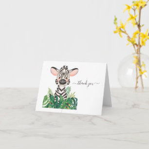  Baby Shower Jungle Watercolor  Card