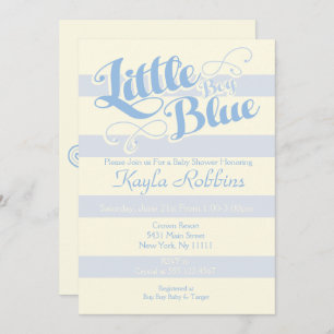 Baby Shower, Little Boy Blue Invitations