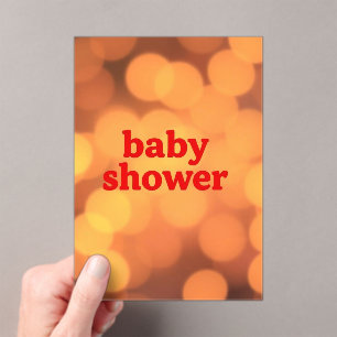 Baby Shower – Little Miracle Celebration Acrylic Invitations