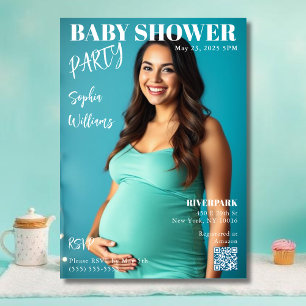 Baby Shower Magazine Cover Invitation