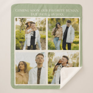 Baby Shower Memory Blanket Baby Announcement Gift