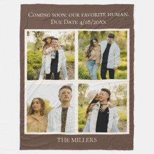 Baby Shower Memory Blanket Baby Announcement Gift