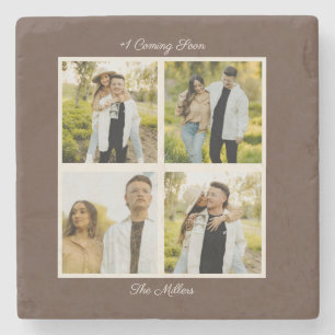 Baby Shower Memory Blanket Baby Announcement Gift Stone Coaster