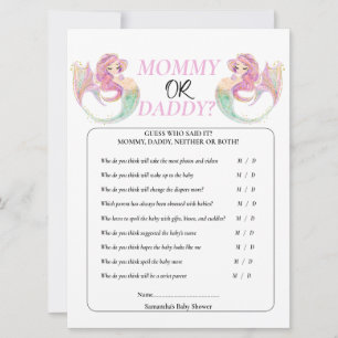 Baby Shower Mermaid Under the sea. Girl Invitation