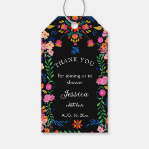 Baby Shower Mexican Floral Party favor Gift Tag