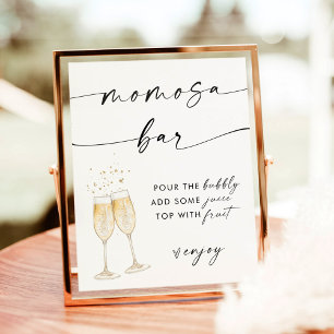 Baby Shower Mimosa Bar Sign, Momosa Bar Sign