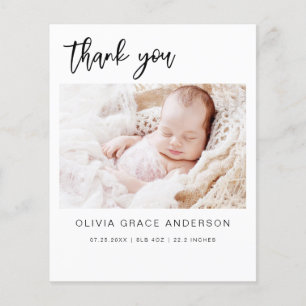 Baby Shower Modern Minimalist Thank You Cards