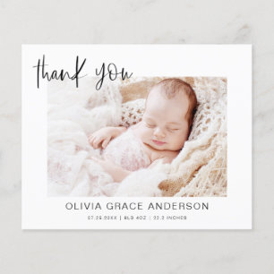 Baby Shower Modern Minimalist Thank You Cards