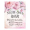 Baby Shower MOM-OSA BAR Sign Boho Flowers Feathers