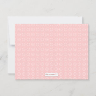 Baby Shower Mum Advice Card Pink Lion