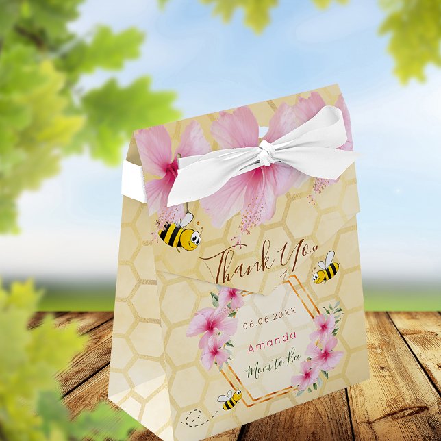 Baby shower mum to bee yellow girl thank you favour box (Creator Uploaded)