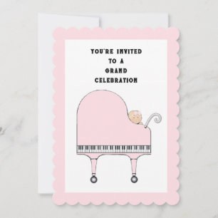 Baby Shower Music Theme Invitation