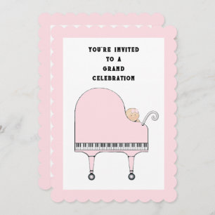 Baby Shower Music Theme Invitation
