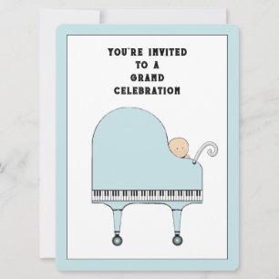 Baby Shower Music Theme Invitation