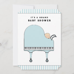Baby Shower Music Themed Invitations