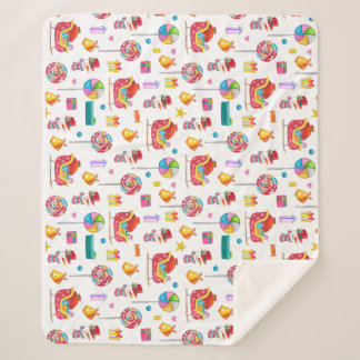 Baby shower new baby gift wrap candy baby cottage  sherpa blanket