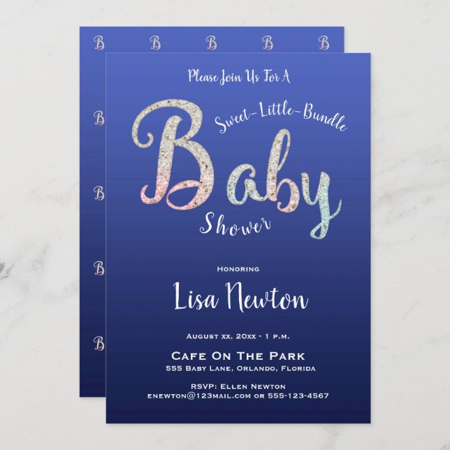 Baby Shower, New Baby, Invitation (Front/Back)