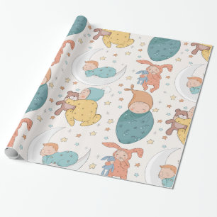 Baby Shower Nursery Wrapping Paper