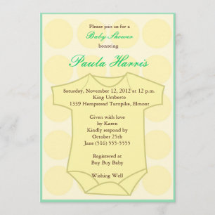 Baby Shower Onesy Invitation