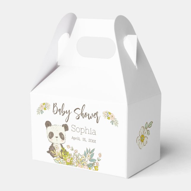 Baby Shower Panda Favour Box (Front Side)