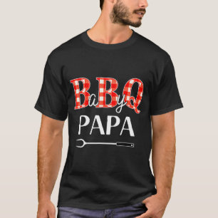 Baby shower papa bbq party cute matching family T-Shirt