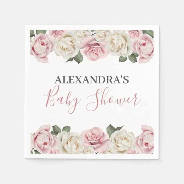 Baby Shower Paper Napkin - Cocktails Napkin (Front)